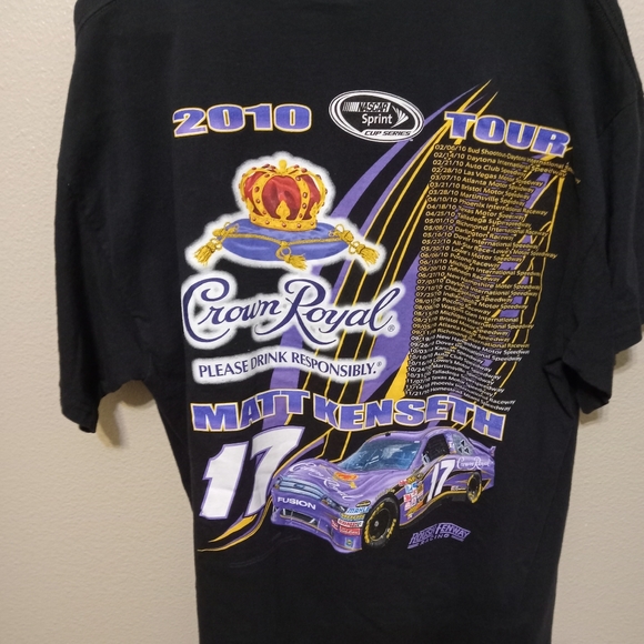 Rare Matt Kenseth Signed Crown Royal Double Sided TShirt - Picture 4 of 6